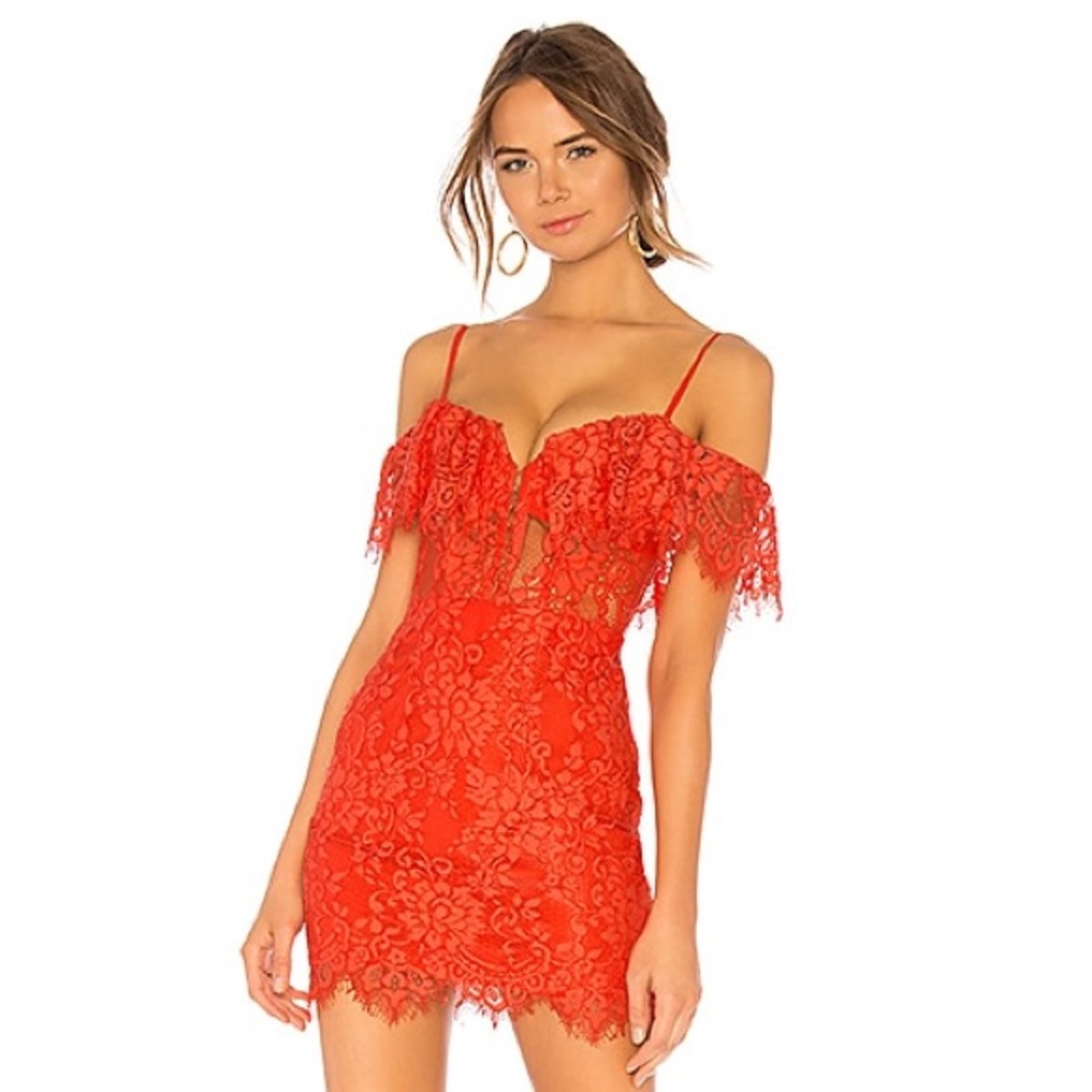 NBD X Naven Allie Dress in Red - Coral from REVOLVE